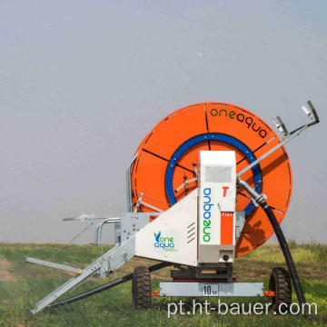 Sistema automatizado de irrigação do carretel da mangueira de água